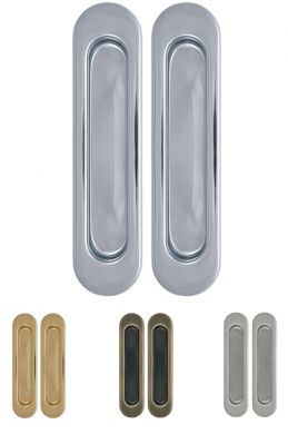 Ручки для раздвижных дверей Ручка Armadillo для раздвижных дверей SH010-СP-8 хром