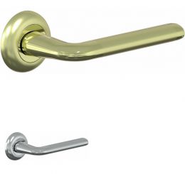 Ручки дверные Дверная ручка Bravo А-483 SG/G Матовое Золото / Золото