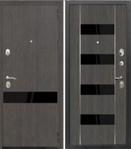 Двери Zetta Zetta Премьер-3 Венге черное стекло