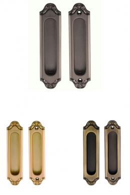 Ручки для раздвижных дверей Ручки для дверей купе GENESIS Acanto SD BL. SILVER