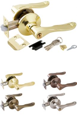 Ручки дверные Ручка защелка Пунто DK630 PB-ET 6030 PB-E ключ фиксатор золото